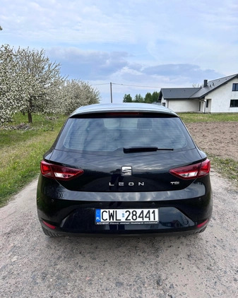 Seat Leon cena 43000 przebieg: 131700, rok produkcji 2014 z Bieżuń małe 56